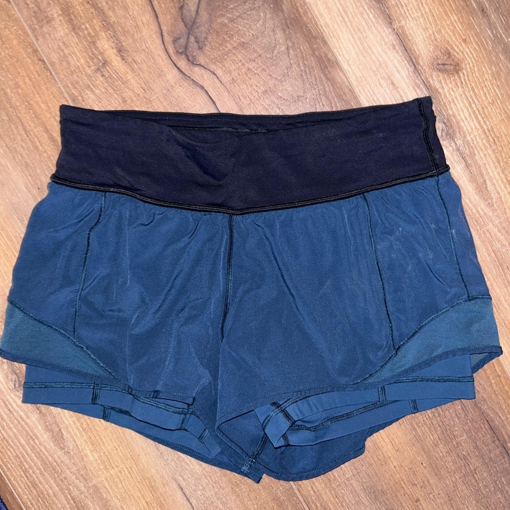 Teal lululemon shorts